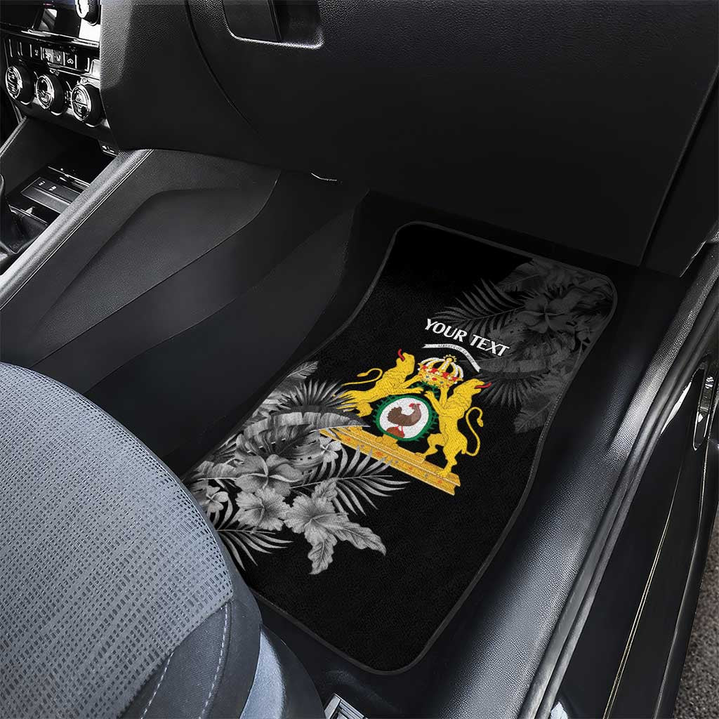 First Empire of Haiti Personalized Car Mats Black Hibiscus Liberte ou la Mort!