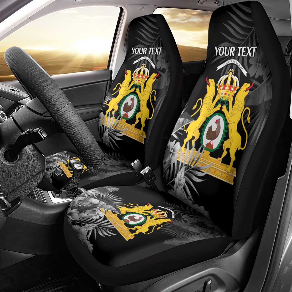 First Empire of Haiti Personalized Car Seat Cover Black Hibiscus Liberte ou la Mort!