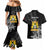 First Empire of Haiti Personalized Couples Matching Mermaid Dress and Hawaiian Shirt Black Hibiscus Liberte ou la Mort!