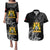 First Empire of Haiti Personalized Couples Matching Puletasi and Hawaiian Shirt Black Hibiscus Liberte ou la Mort!
