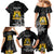 First Empire of Haiti Personalized Family Matching Mermaid Dress and Hawaiian Shirt Black Hibiscus Liberte ou la Mort!
