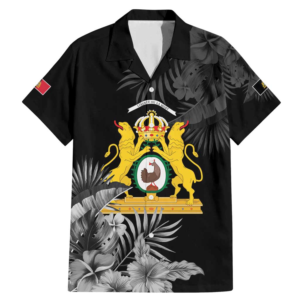 First Empire of Haiti Personalized Family Matching Mermaid Dress and Hawaiian Shirt Black Hibiscus Liberte ou la Mort!