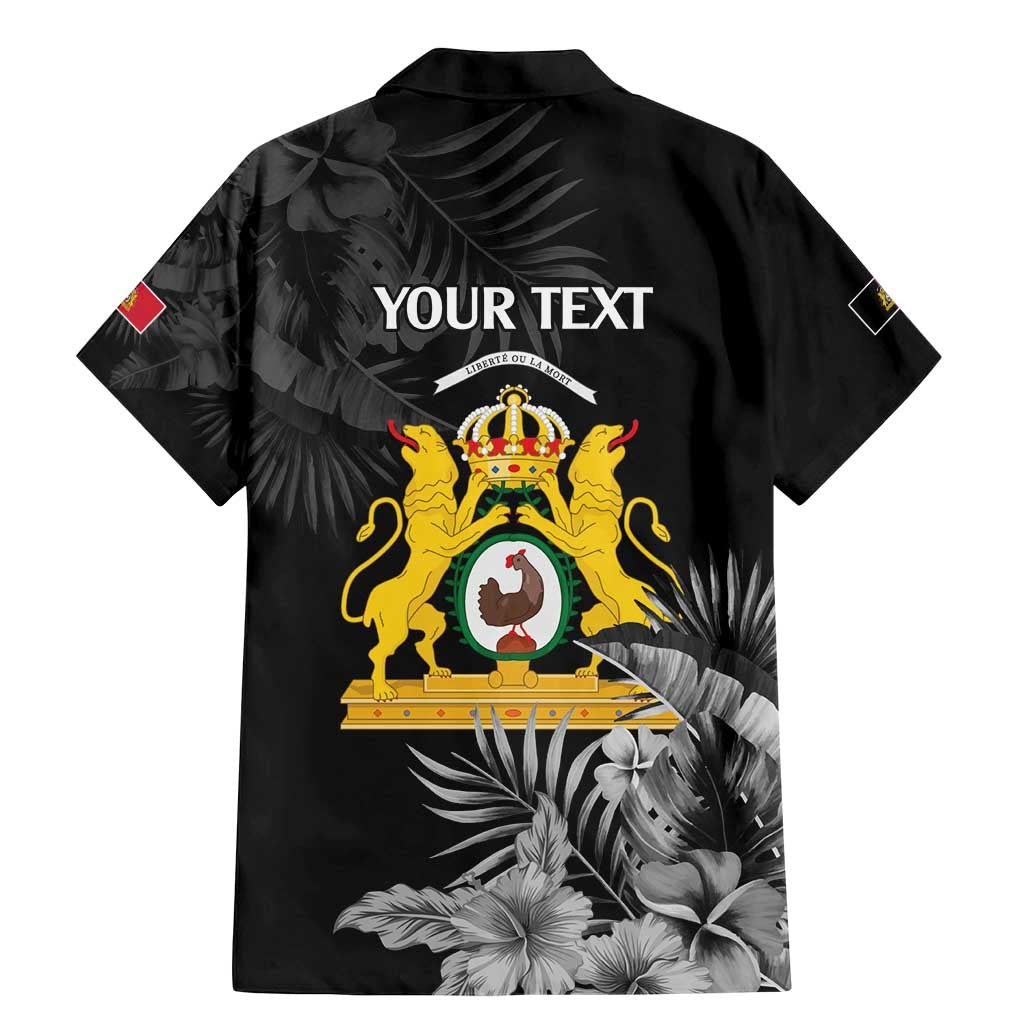 First Empire of Haiti Personalized Family Matching Mermaid Dress and Hawaiian Shirt Black Hibiscus Liberte ou la Mort!