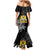 First Empire of Haiti Personalized Family Matching Mermaid Dress and Hawaiian Shirt Black Hibiscus Liberte ou la Mort!