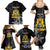 First Empire of Haiti Personalized Family Matching Summer Maxi Dress and Hawaiian Shirt Black Hibiscus Liberte ou la Mort!