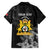 First Empire of Haiti Personalized Family Matching Tank Maxi Dress and Hawaiian Shirt Black Hibiscus Liberte ou la Mort!