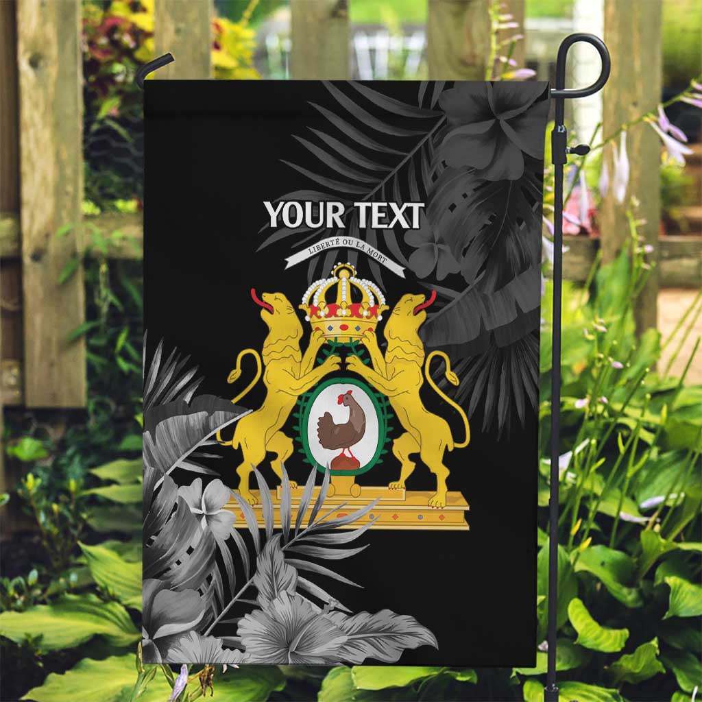 First Empire of Haiti Personalized Garden Flag Black Hibiscus Liberte ou la Mort!
