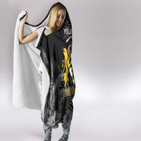First Empire of Haiti Personalized Hooded Blanket Black Hibiscus Liberte ou la Mort!