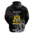 First Empire of Haiti Personalized Hoodie Black Hibiscus Liberte ou la Mort!