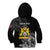 First Empire of Haiti Personalized Kid Hoodie Black Hibiscus Liberte ou la Mort!