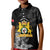 First Empire of Haiti Personalized Kid Polo Shirt Black Hibiscus Liberte ou la Mort!
