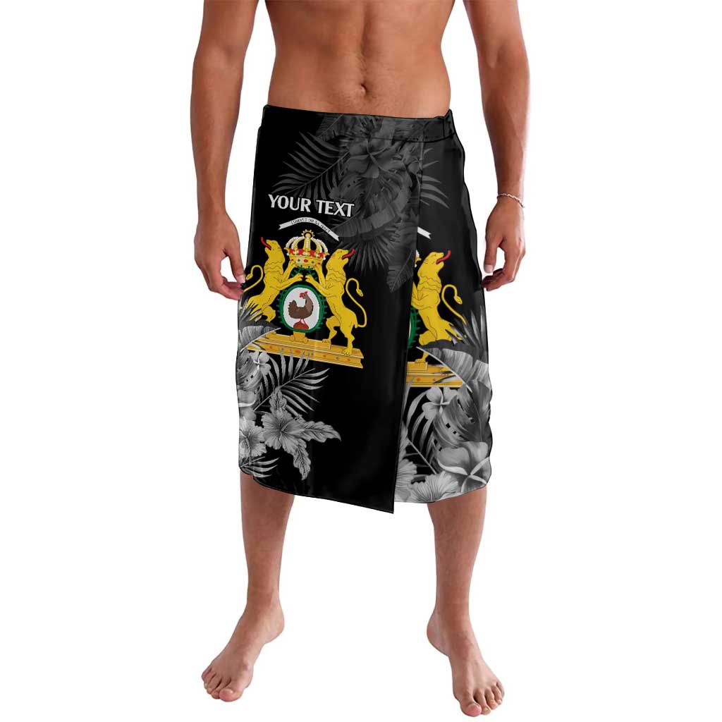 First Empire of Haiti Personalized Lavalava Black Hibiscus Liberte ou la Mort!