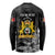 First Empire of Haiti Personalized Long Sleeve Shirt Black Hibiscus Liberte ou la Mort!