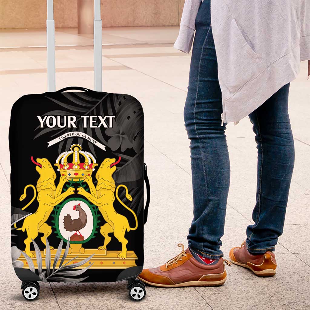 First Empire of Haiti Personalized Luggage Cover Black Hibiscus Liberte ou la Mort!