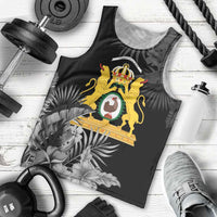 First Empire of Haiti Personalized Men Tank Top Black Hibiscus Liberte ou la Mort!