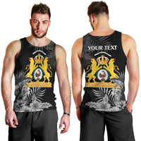First Empire of Haiti Personalized Men Tank Top Black Hibiscus Liberte ou la Mort!