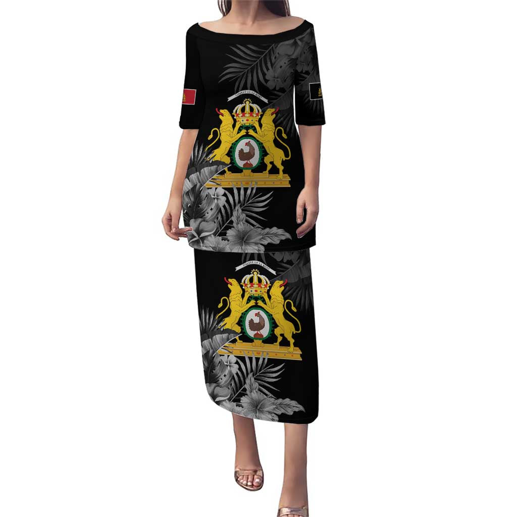First Empire of Haiti Personalized Puletasi Black Hibiscus Liberte ou la Mort!