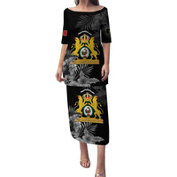 First Empire of Haiti Personalized Puletasi Black Hibiscus Liberte ou la Mort!