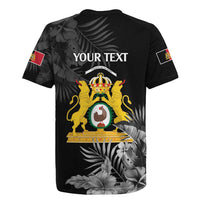 First Empire of Haiti Personalized Rugby Jersey Black Hibiscus Liberte ou la Mort!