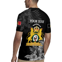 First Empire of Haiti Personalized Rugby Jersey Black Hibiscus Liberte ou la Mort!