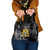 First Empire of Haiti Personalized Shoulder Handbag Black Hibiscus Liberte ou la Mort!