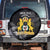First Empire of Haiti Personalized Spare Tire Cover Black Hibiscus Liberte ou la Mort!