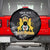First Empire of Haiti Personalized Spare Tire Cover Black Hibiscus Liberte ou la Mort!