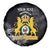 First Empire of Haiti Personalized Spare Tire Cover Black Hibiscus Liberte ou la Mort!
