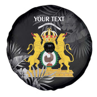 First Empire of Haiti Personalized Spare Tire Cover Black Hibiscus Liberte ou la Mort!