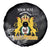 First Empire of Haiti Personalized Spare Tire Cover Black Hibiscus Liberte ou la Mort!