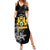 First Empire of Haiti Personalized Summer Maxi Dress Black Hibiscus Liberte ou la Mort!