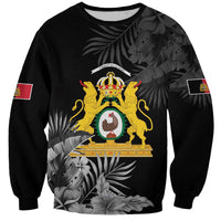 First Empire of Haiti Personalized Sweatshirt Black Hibiscus Liberte ou la Mort!