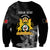 First Empire of Haiti Personalized Sweatshirt Black Hibiscus Liberte ou la Mort!