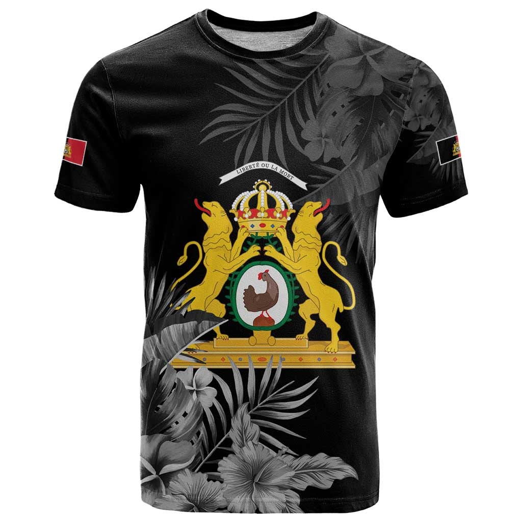 First Empire of Haiti Personalized T Shirt Black Hibiscus Liberte ou la Mort!