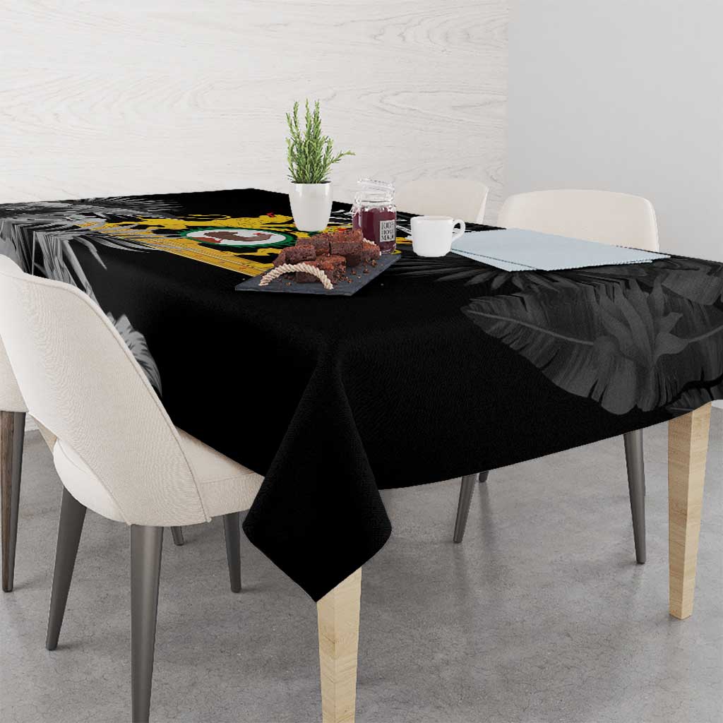 First Empire of Haiti Personalized Tablecloth Black Hibiscus Liberte ou la Mort!