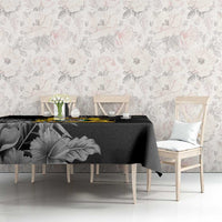 First Empire of Haiti Personalized Tablecloth Black Hibiscus Liberte ou la Mort!