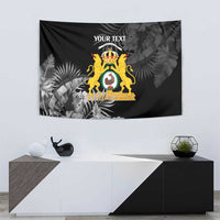 First Empire of Haiti Personalized Tapestry Black Hibiscus Liberte ou la Mort!