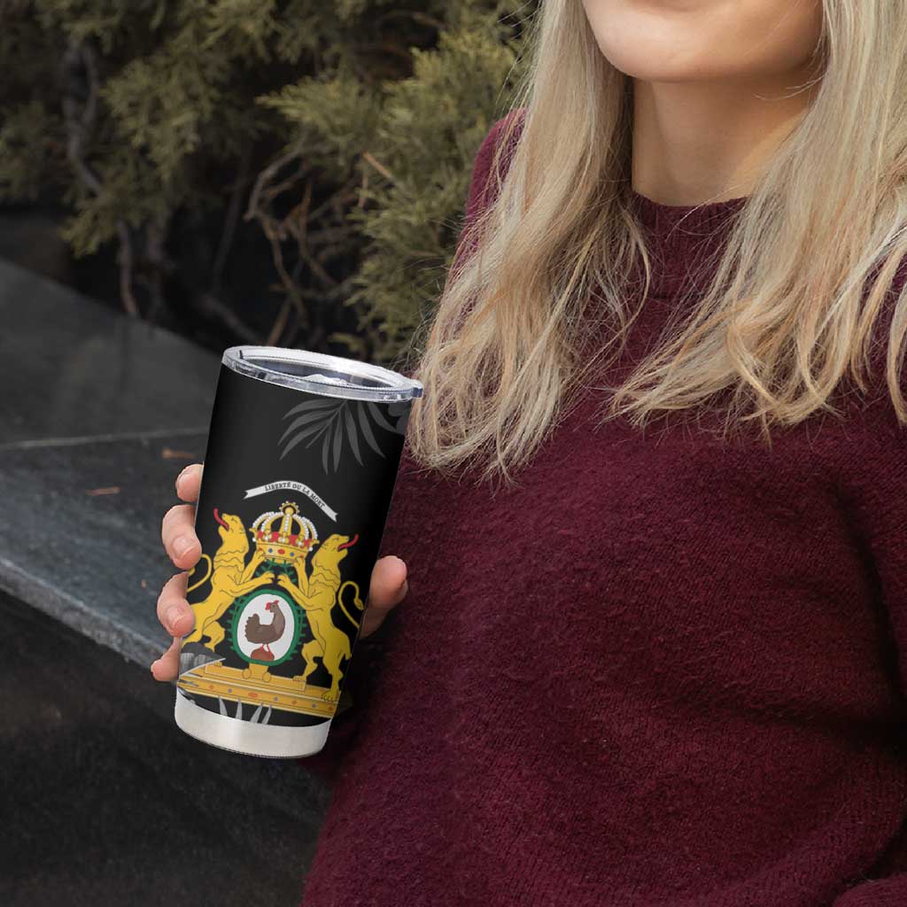 First Empire of Haiti Personalized Tumbler Cup Black Hibiscus Liberte ou la Mort!