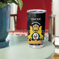 First Empire of Haiti Personalized Tumbler Cup Black Hibiscus Liberte ou la Mort!