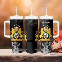 First Empire of Haiti Personalized Tumbler With Handle Black Hibiscus Liberte ou la Mort!