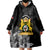 First Empire of Haiti Personalized Wearable Blanket Hoodie Black Hibiscus Liberte ou la Mort!