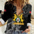 First Empire of Haiti Personalized Women Casual Shirt Black Hibiscus Liberte ou la Mort!
