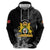 First Empire of Haiti Personalized Zip Hoodie Black Hibiscus Liberte ou la Mort!