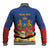 Second Empire of Haiti 1849-1859 Personalized Baseball Jacket Tropical Hibiscus Flowers