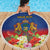 Second Empire of Haiti 1849-1859 Personalized Beach Blanket Tropical Hibiscus Flowers