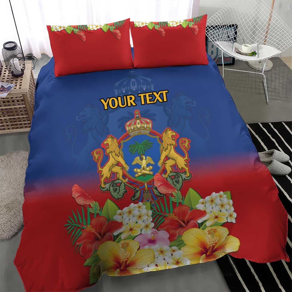 Second Empire of Haiti 1849-1859 Personalized Bedding Set Tropical Hibiscus Flowers