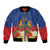Second Empire of Haiti 1849-1859 Personalized Bomber Jacket Tropical Hibiscus Flowers
