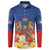 Second Empire of Haiti 1849-1859 Personalized Button Sweatshirt Tropical Hibiscus Flowers