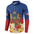 Second Empire of Haiti 1849-1859 Personalized Button Sweatshirt Tropical Hibiscus Flowers