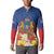 Second Empire of Haiti 1849-1859 Personalized Button Sweatshirt Tropical Hibiscus Flowers